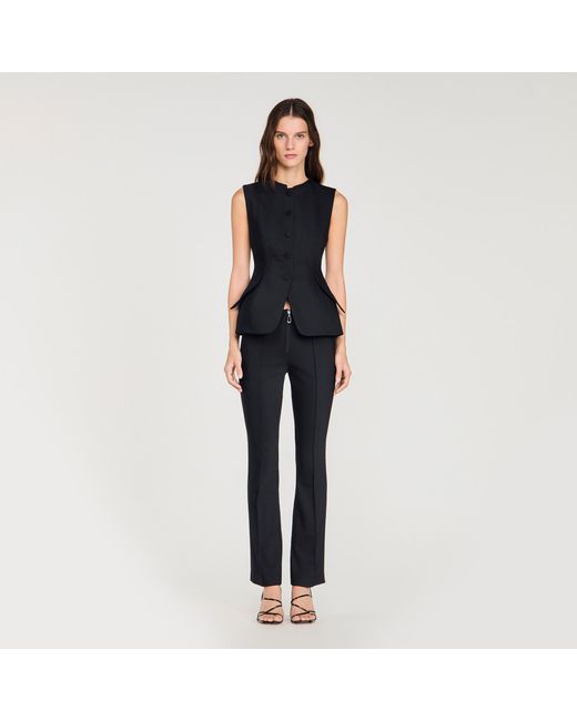Sandro Blue Peplum Jacket