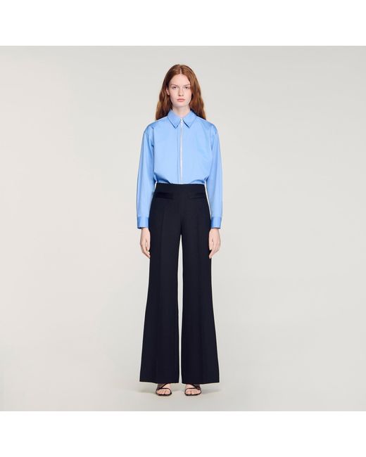 Sandro Blue Large Trousers