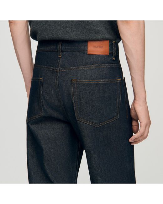 Sandro Black Regular Jeans for men