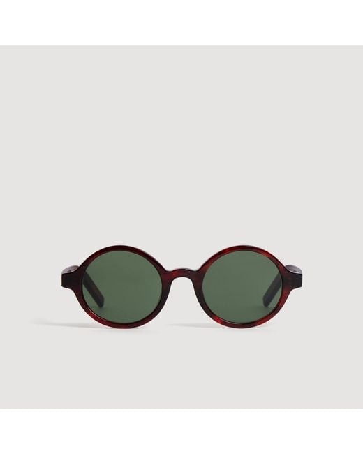 Sandro Green Oval Sunglasses for men
