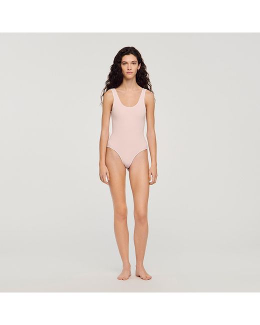 Sandro Natural Knit Bodysuit