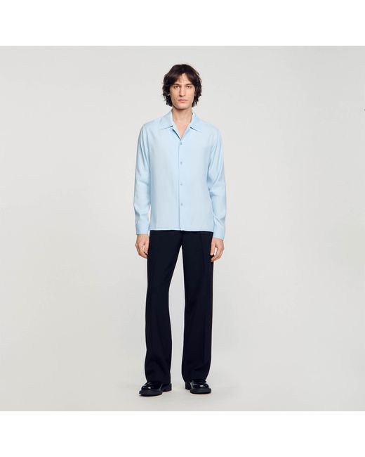 Sandro Blue Floaty Shirt for men