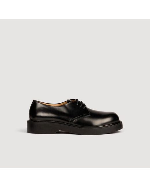 Sandro Black Patent Leather Derbies for men
