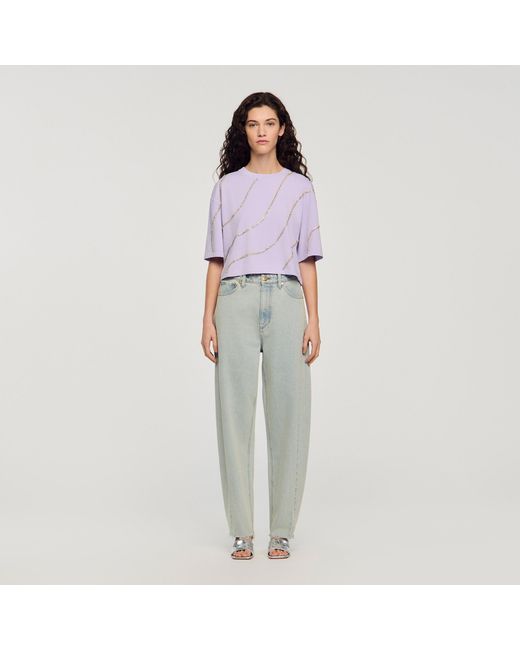 Jean barrel Sandro en coloris Red