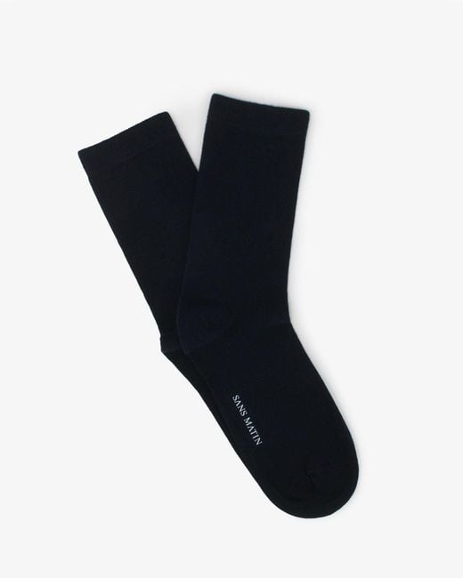Sans Matin Black Organic Cotton Socks For for men