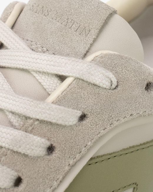 Sans Matin White Hera Low Top Trainers By Sand Leather, Suede Leather, For for men