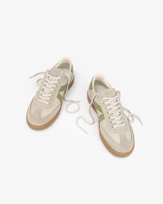 Sans Matin White Hera Low Top Trainers By Sand Leather, Suede Leather, For for men