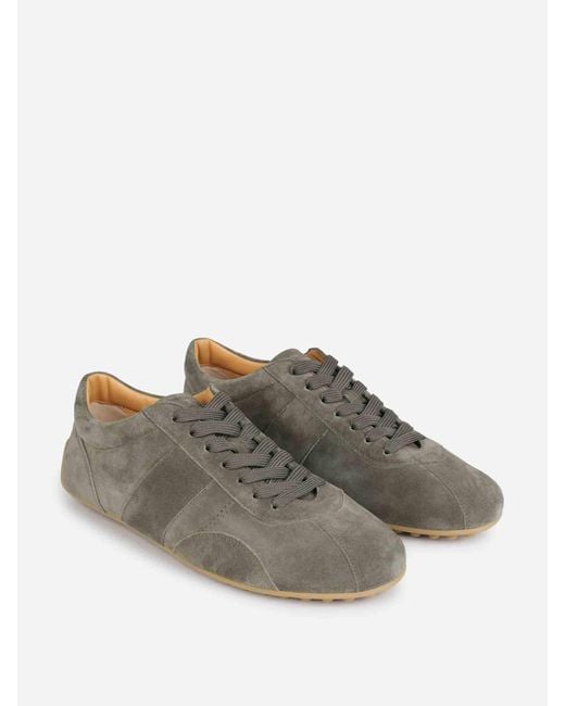 Tod's Gray Suede Sneakers for men