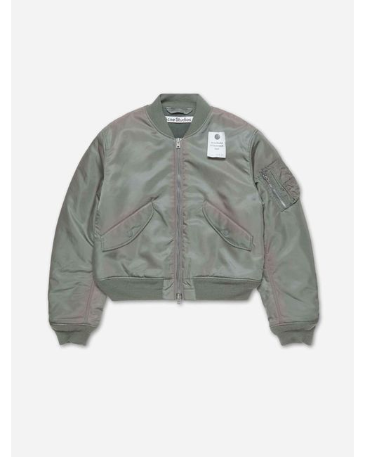 Chaqueta Bomber Washed Acne de hombre de color Gray