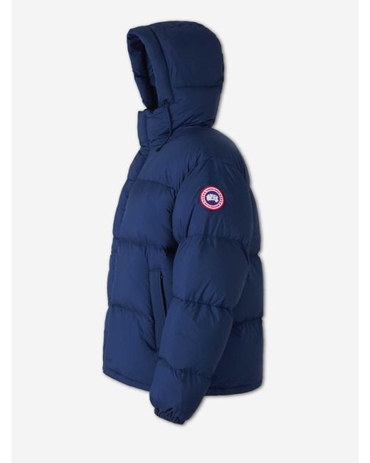 Canada Goose Blue Short Feathered Down Jacket for men