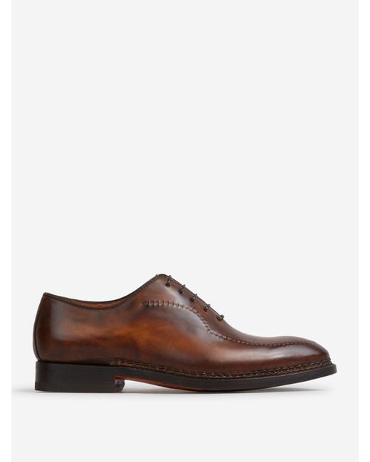 Bontoni Brown Elegant Reverse Shoes for men
