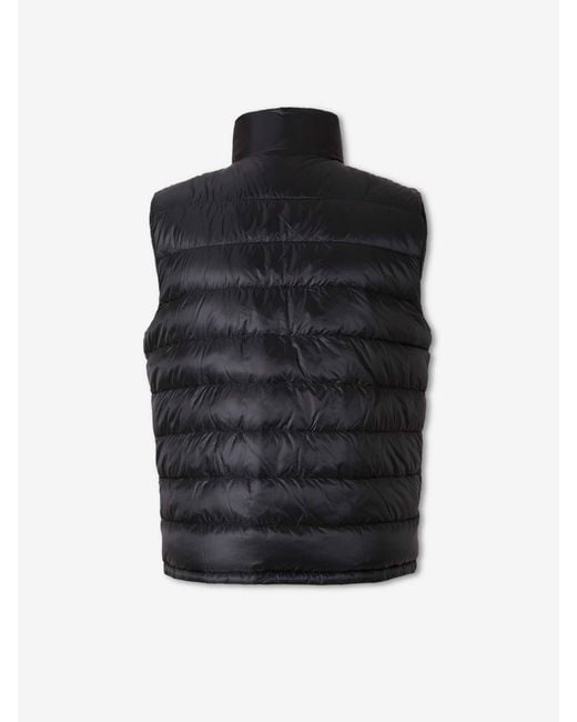 Herno Black Polyamide Down Vest for men