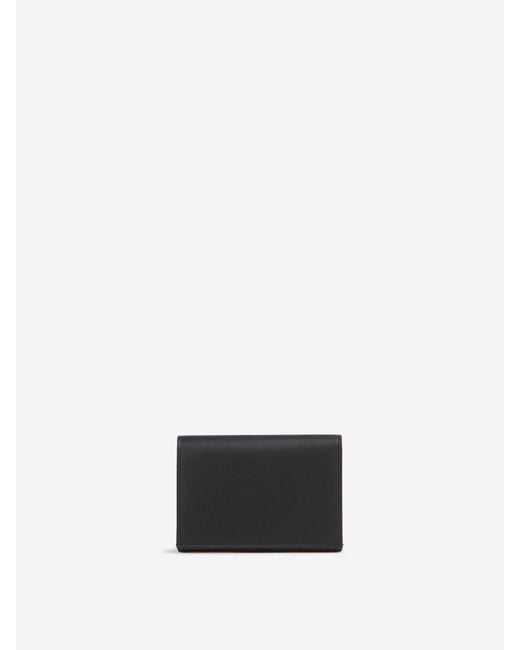 Jil Sander White Leather Card Holder for men