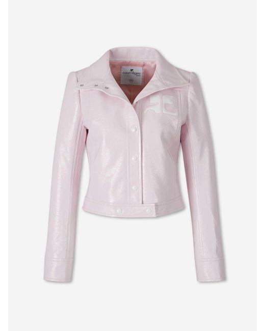 Courreges Pink Vinyl Jacket Reissue