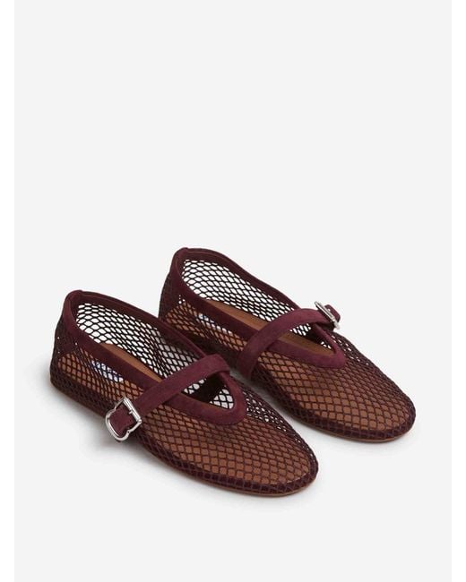 Alaïa White Openwork Flat Ballet Flats