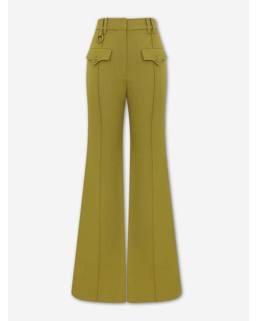 Zimmermann Green Flared Luna Pants