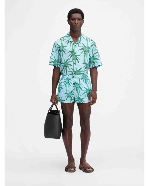 Jacquemus Blue Puntini Printed Swimsuit for men