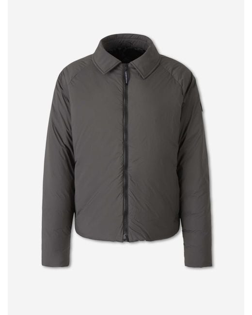 Canada Goose Gray Short Feather Puffer Lodge for men