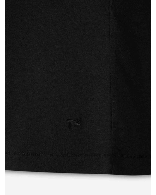 Tom Ford Black Short Sleeve T-Shirt for men