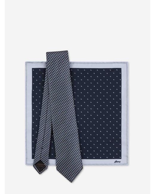 Brioni Krawattentasche in Blue für Herren