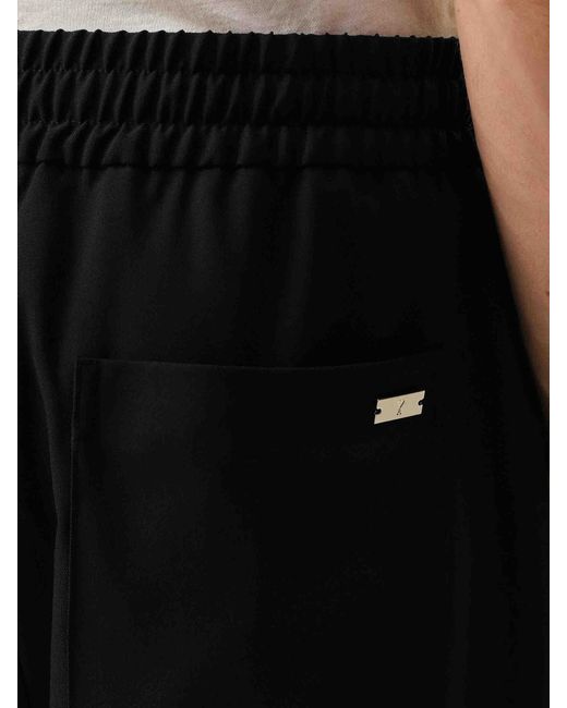 AMI Black Wool Joggers for men