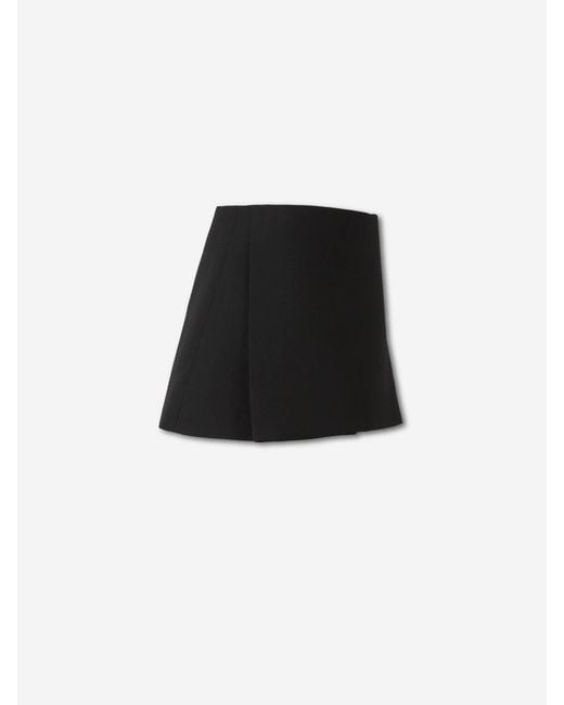 Balenciaga Black Pleated Mini Skirt