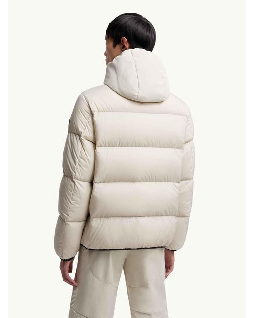 Piumino Con Cappuccio Forez di Moncler in Natural da Uomo