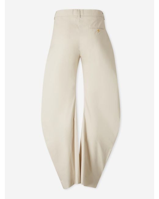Acne White Casual Wide Leg Pants
