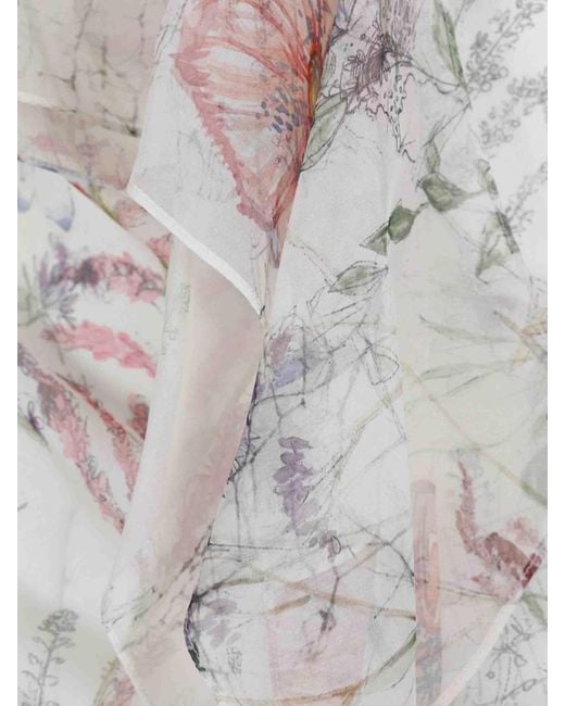 McQueen White Top Meadow Floral