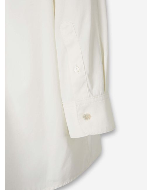 The Row White Plain Shirt Luka