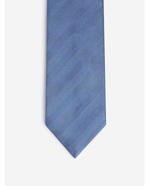 Petronius Blue Herringbone Pattern Tie for men