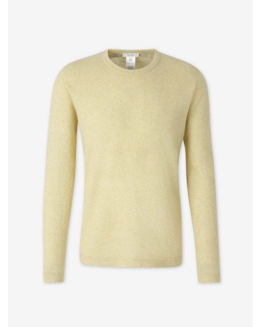 The Row Yellow Crew Neck Sweater for men