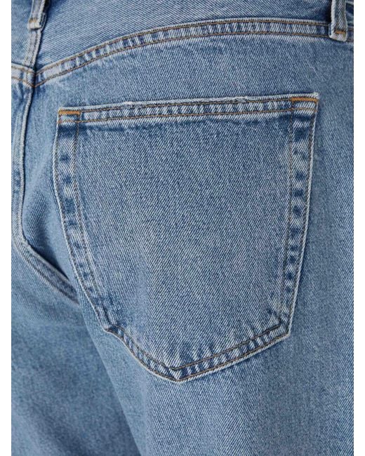 Agolde Blue Cotton Straight Leg Jeans