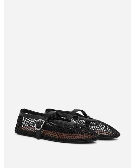 Alaïa White Openwork Flat Ballet Flats