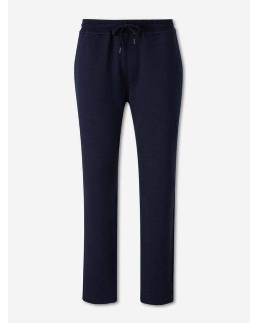 Brunello Cucinelli Blue Fleece Joggers for men
