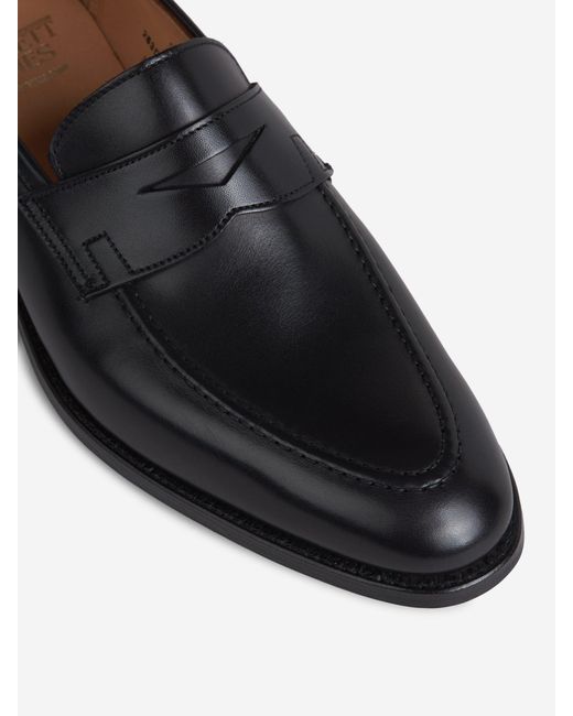 Crockett and Jones Black Sydney Loafers for men