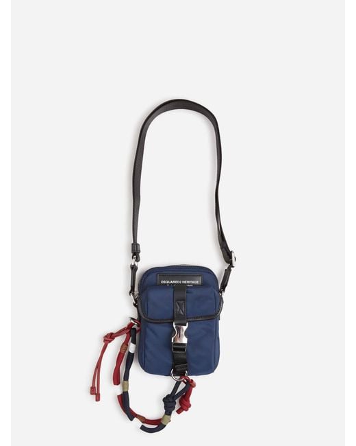 Borsa A Tracolla Heritage di DSquared² in White da Uomo