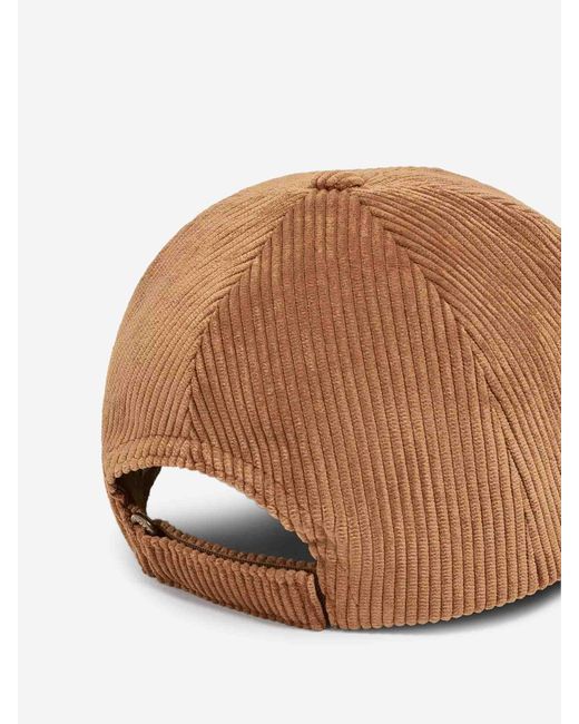 Moncler Brown Cord-Baseballkappe