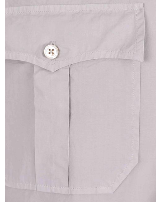 Santa Eulalia White Plain Shirt for men