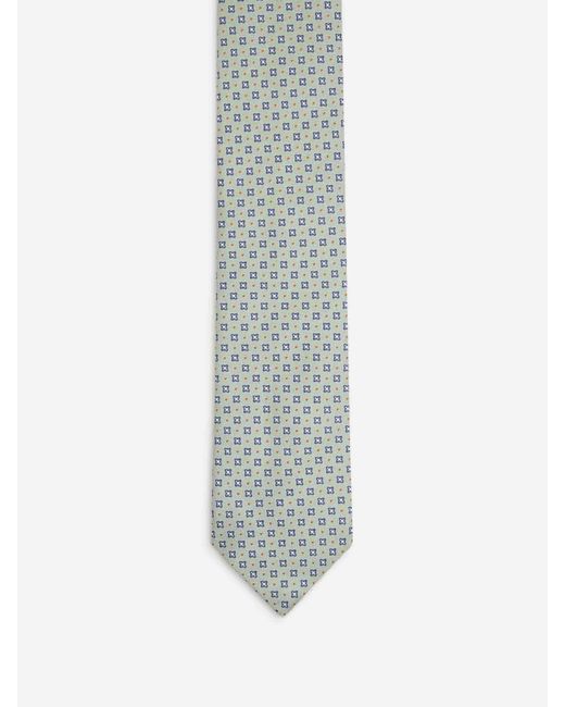 Petronius Gray Floral Silk Tie for men