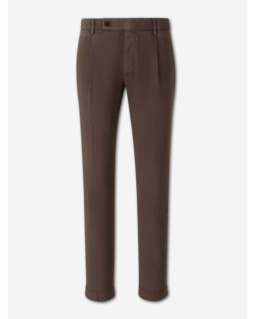 Santa Eulalia Brown Straight Leg Trousers for men