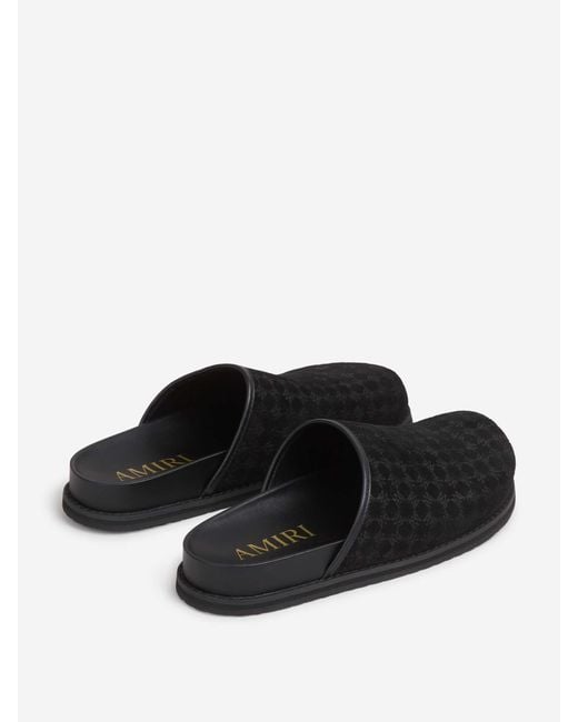 Amiri Black Monogram Clogs for men