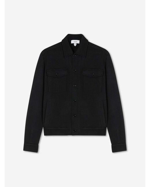 Lardini Black Wool Knit Cardigan for men