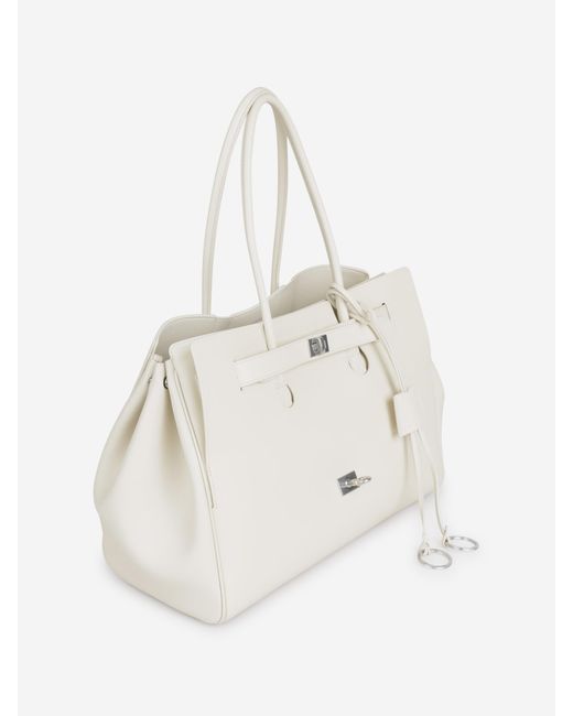 Borsa A Tracolla Bel Air Carry All di Balenciaga in White