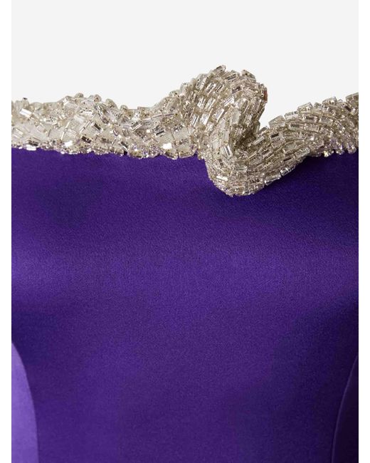 Rachel Gilbert Purple Lorna Dress