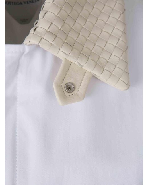 Bottega Veneta White Lightweight Cotton Jacket