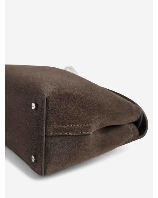 Totême White T-Lock Clutch Bag