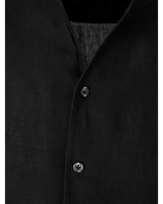 Santa Eulalia Black Casual Plain Shirt for men