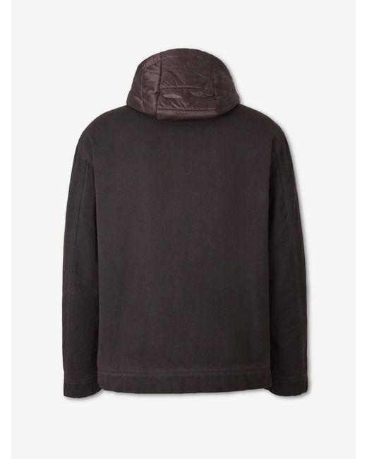 Herno Black Cotton Padded Jacket for men