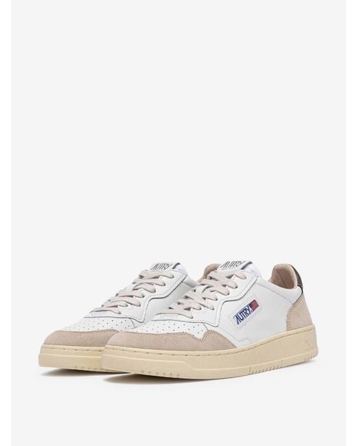 Autry White Medalist Low Sneakers for men